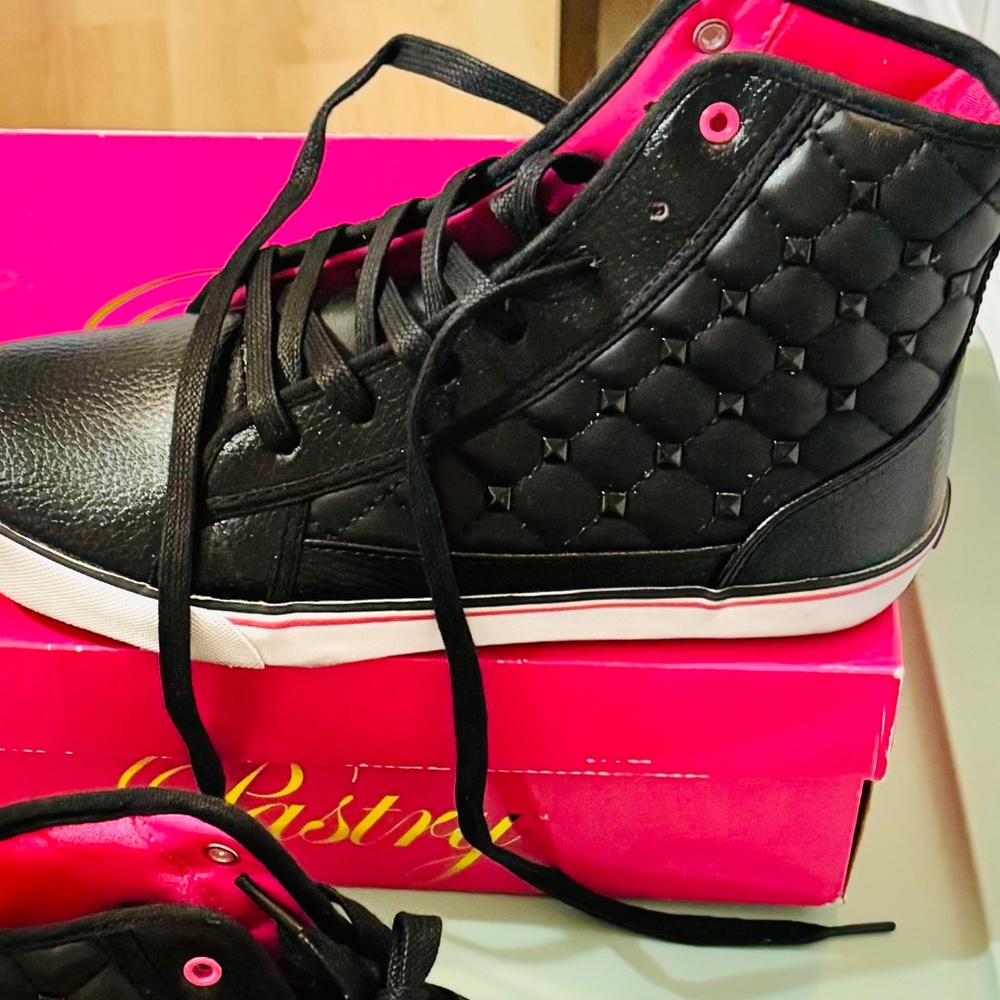Black sneakers
